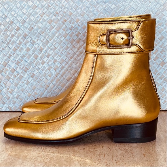 🌟HOST PICK 🌟SAINT LAURENT Miles Buckle Cuff Ankle Boot - Picture 3 of 14